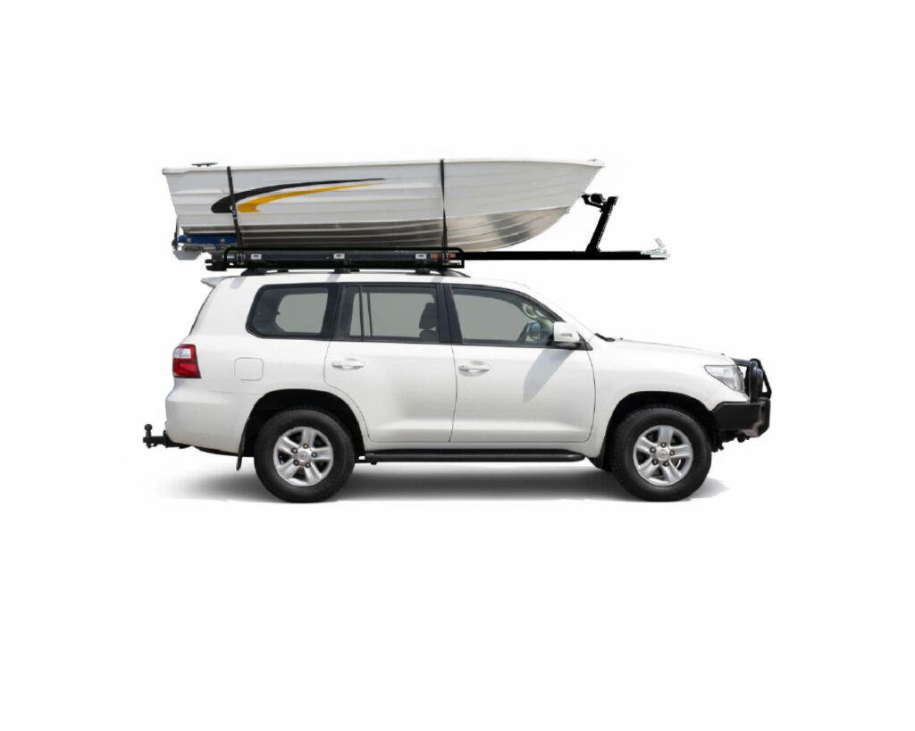 Landcruiser with Mozzi Boat Loader