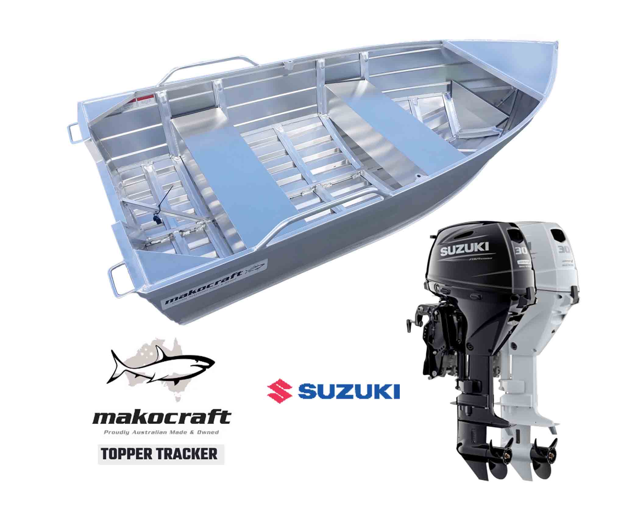 Mozzi Boat Loader, Makocraft and Suzuki Outboard